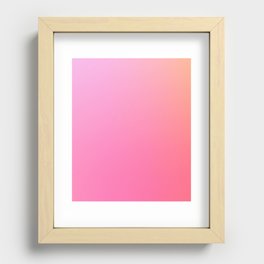 24 Pastel Background Gradient  220727 Aura Ombre Valourine Digital Minimalist Art Recessed Framed Print