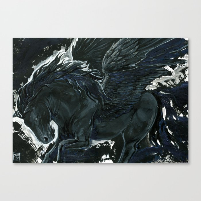 Dark Pegasus Canvas Print