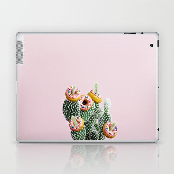 Donut Cactus In Bloom Laptop & iPad Skin
