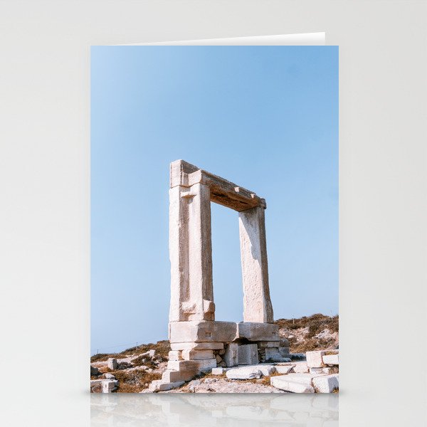 Ancient Portara in Greece | Summer Travel Photography Stationery Cards