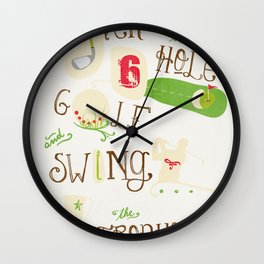 Golf  Wall Clock