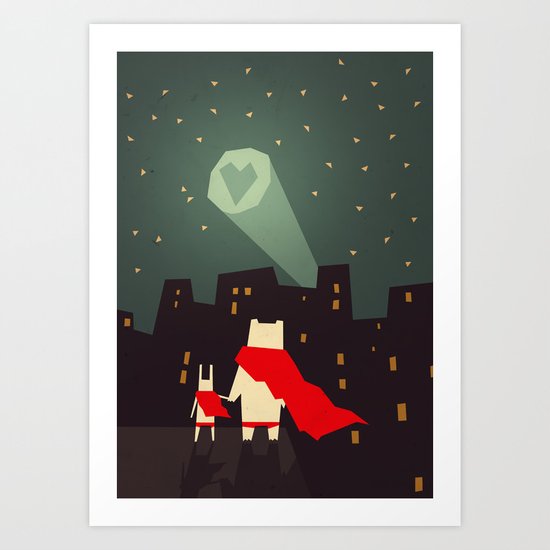 The city needs love Art Print