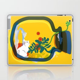 Cat dreaming of Freedom Laptop Skin