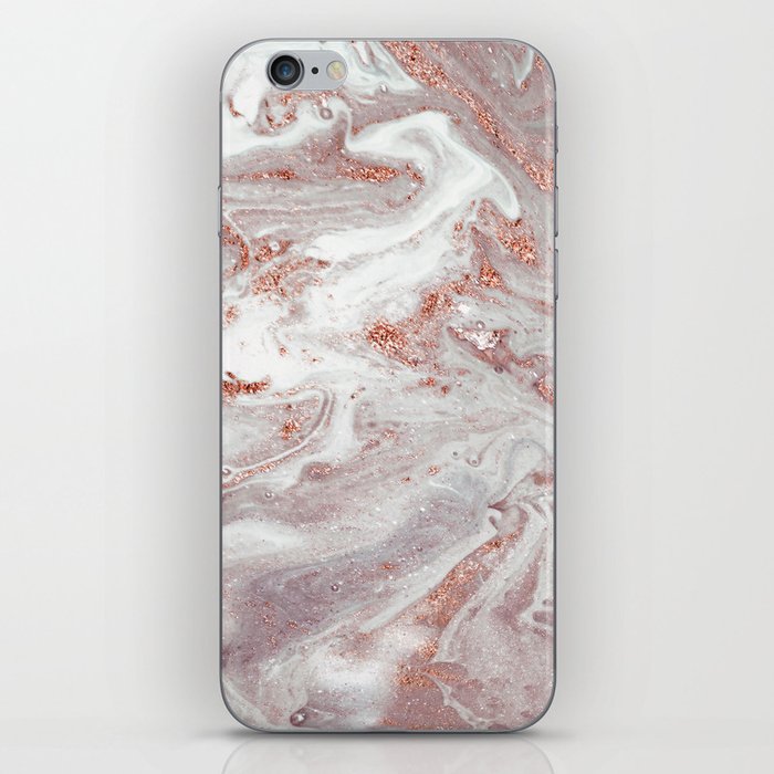 Marble And Copper  iPhone Skin