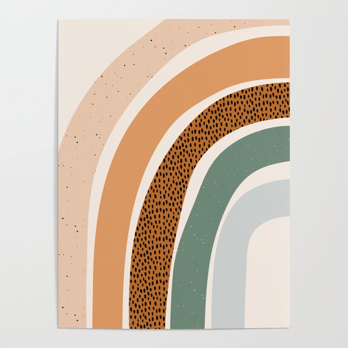 Patterned Rainbow Poster