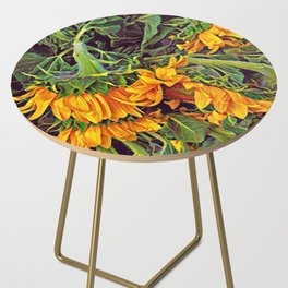 Sunflower Artwork Side Table