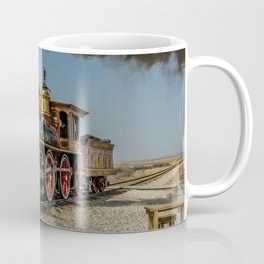 UP 119 Golden Spike Utah Steam Locomotive Historic Train Coffee Mug