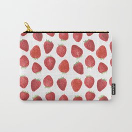 Strawberries watercolor Carry-All Pouch