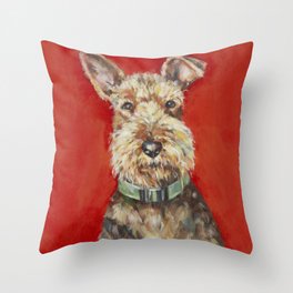 Airedale Terrier Throw Pillow