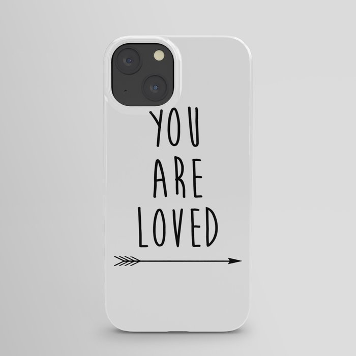 You Are Loved Printable Art, Nursery Art, Black and White Art, Arrow Art, You are So Loved Word Art, iPhone Case