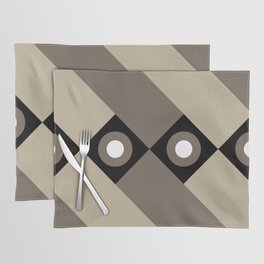 gray colored geometric pattern  Placemat