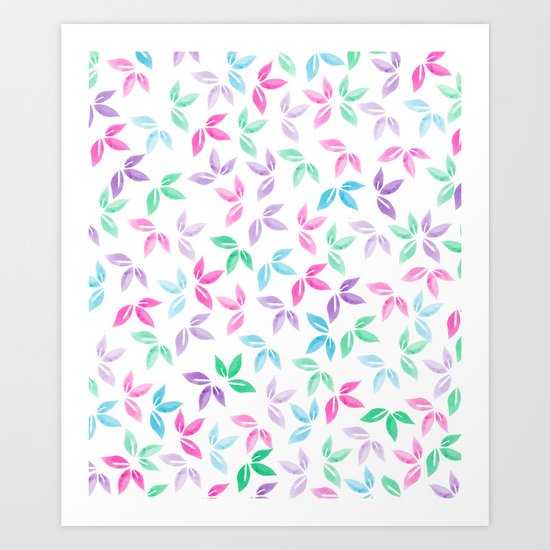 Flower Pattern VII Art Print