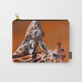Giraffes couple in love Carry-All Pouch