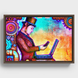 The Steam-Powered Modern Age Framed Canvas