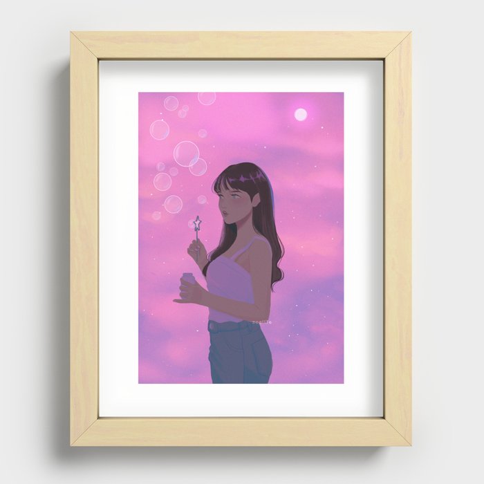 Bubbles Recessed Framed Print