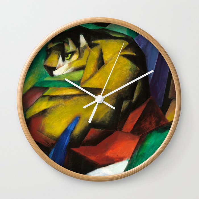 "The Tiger" by Franz Marc, 1912 Wall Clock