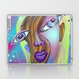 Wooden Abstract Woman  Laptop Skin