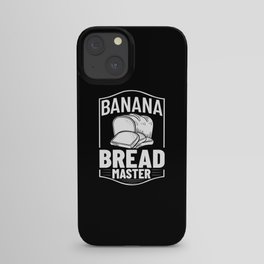Banana Bread Recipe Chocolate Chip Nuts Vegan iPhone Case