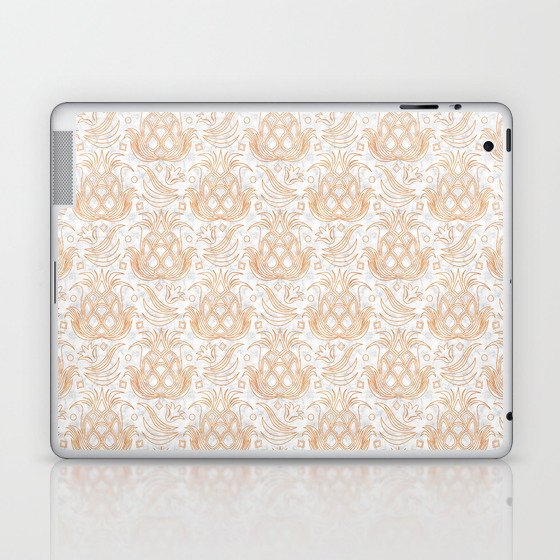 Pineapple Deco // Copper & Marble Laptop & iPad Skin