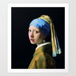 Jan Vermeer Girl With A Pearl Earring Art Print