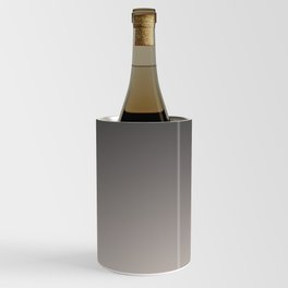 Smooth Charcoal Minimalist Ombré Gradient Abstract Wine Chiller
