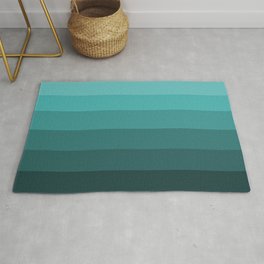 Winter Dark Teal - Color Therapy Area & Throw Rug