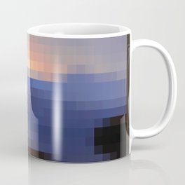 Painting Sunset Pixel Art Coffee Mug