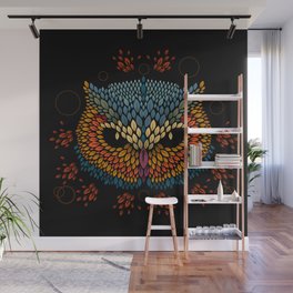 Owl Face Wall Mural