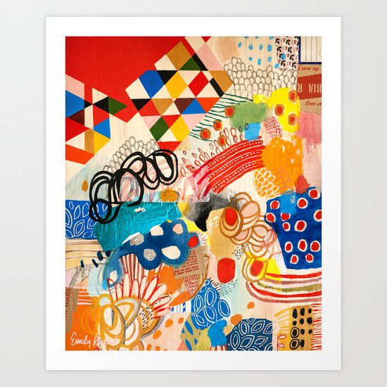 Wallpaper and Diamonds Part I Art Print