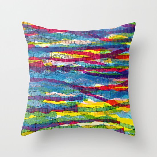 stripes traffic Throw Pillow