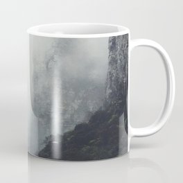 Misty Mountain Cliff Rocky Rapids Foggy Misty Landscape Photography Coffee Mug