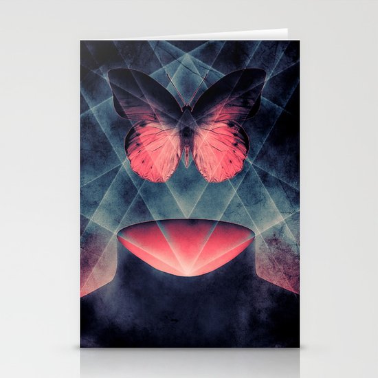 Beautiful Symmetry Butterfly Stationery Cards