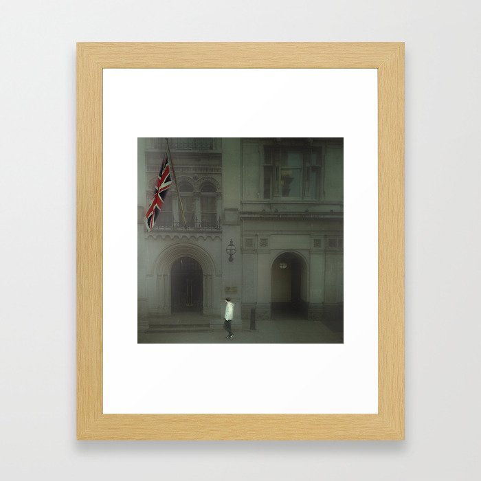 Walking In London. Framed Art Print