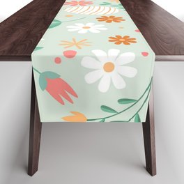 Happy Easter Egg Floral Collection Table Runner