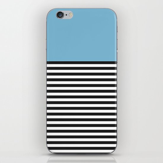 STRIPE COLORBLOCK {DUSK BLUE} iPhone Skin