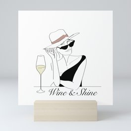 Wine & Shine Mini Art Print