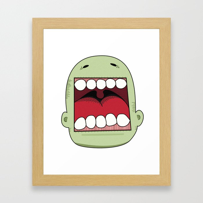 Loud Mouth Framed Art Print