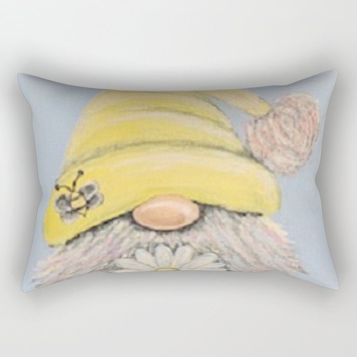 Bee-Gnomie Rectangular Pillow