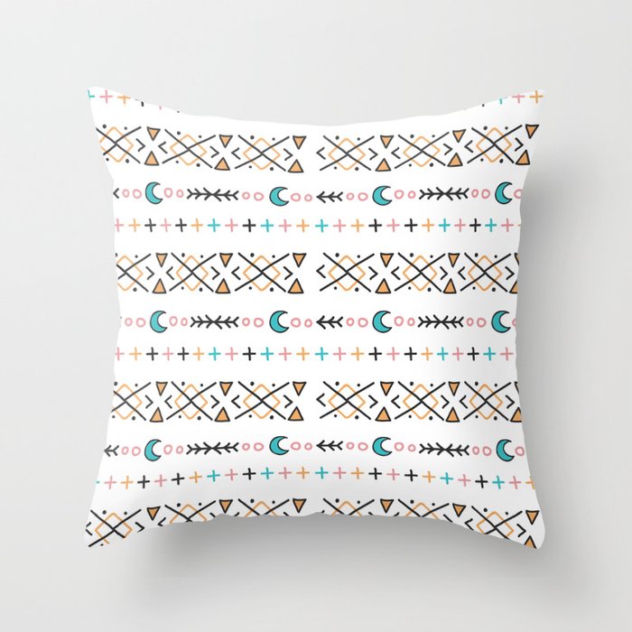 pattern form Throw Pillow