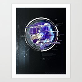 Space Glitch 2 Art Print