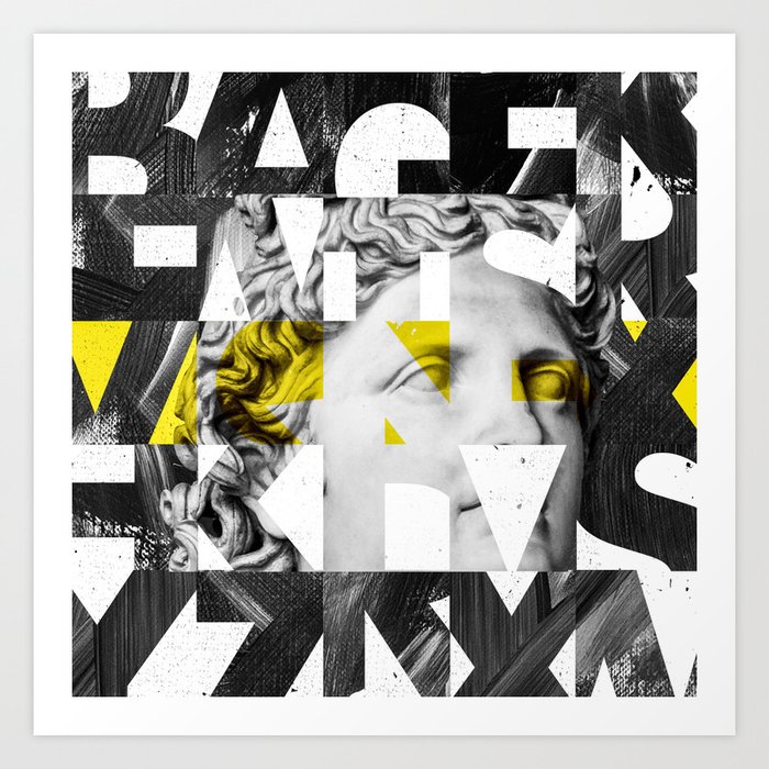 Abstract Typography Apollo Art Print By Iku4 Society6