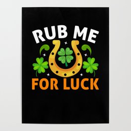 Saint Patrick's Day Lucky Shamrock Irish Poster