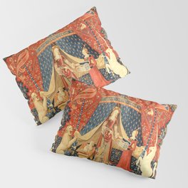 Lady and The Unicorn Medieval Tapestry Pillow Sham
