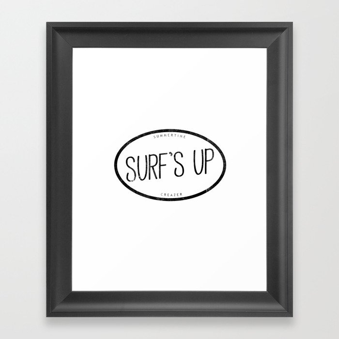 surf's up Framed Art Print