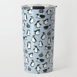 Cute Penguin Pattern Travel Mug