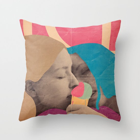 ice cream Throw Pillow