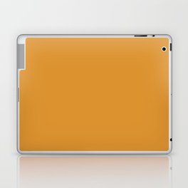 Mid-tone Brown-orange Solid Color Pairs Pantone Autumn Blaze 15-1045 TCX - Shades of Orange Hues Laptop Skin