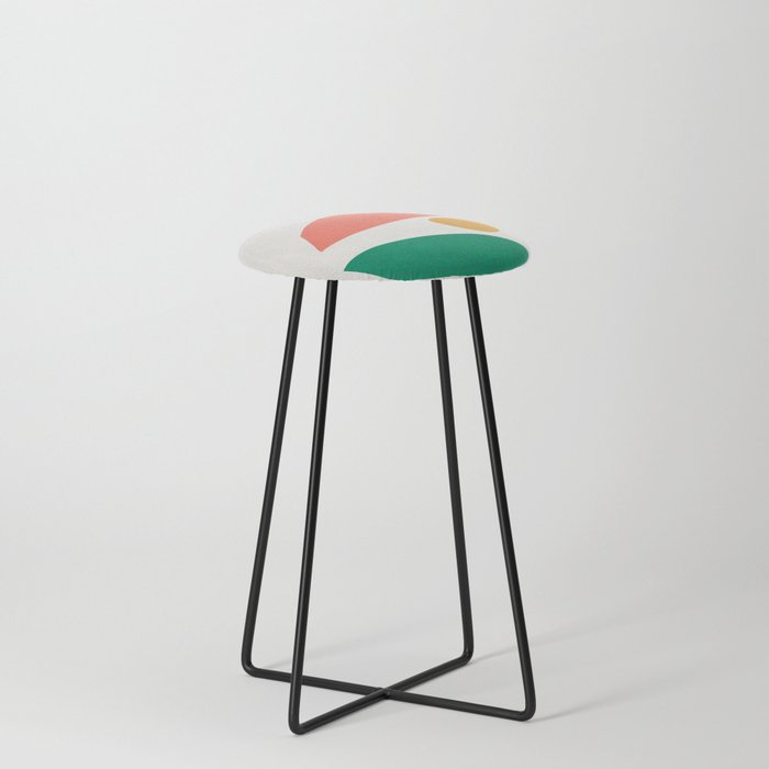 The Sundowner: Stacked Shapes 01 Counter Stool