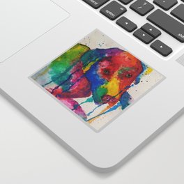 Rainbow Splash Lab Sticker