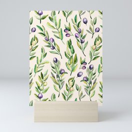 Scattered Olive Branches Mini Art Print